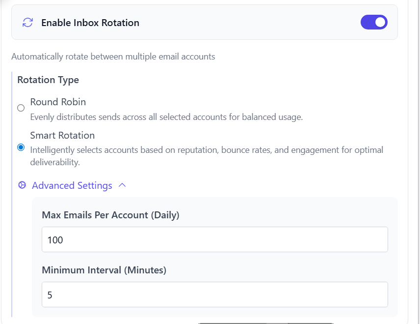 Inbox Rotation Interface Main